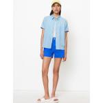 Blaue Kurzärmelige Marc O'Polo Nachhaltige Blusenshirts & Schlusen für Damen Größe S 
