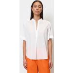 Weiße Kurzärmelige Marc O'Polo Nachhaltige Tunika-Blusen für Damen Größe XS 