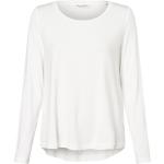 Weiße Langärmelige Marc O'Polo Nachhaltige Rundhals-Ausschnitt Jerseyshirts aus Jersey für Damen Größe XS 