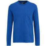 Blaue Casual Langärmelige Marc O'Polo Nachhaltige Rundhals-Ausschnitt Shirts mit Tasche für Herren Größe L 