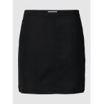 Schwarze Unifarbene Marc O'Polo Mini Nachhaltige Wollröcke für Damen Größe L 
