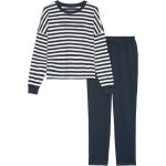 Blaue Marc O'Polo Bio Nachhaltige Damenschlafanzüge & Damenpyjamas aus Baumwolle Größe XL 