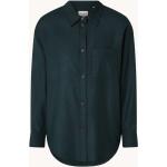 Reduzierte Grüne Unifarbene Marc O'Polo Nachhaltige Tunika-Blusen für Damen Größe M 