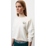 Weiße Oversize Marc O'Polo Nachhaltige Rundhals-Ausschnitt Damensweatshirts Größe XL 