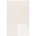 Reduzierte Sandfarbene Gestreifte Marc O'Polo Decken aus Baumwolle 130x170 