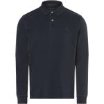 Black Friday Angebote - Marineblaue Unifarbene Langärmelige Marc O'Polo Nachhaltige Langarm-Poloshirts für Herren Größe 3 XL 