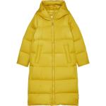 Gelbe Marc O'Polo Maxi Nachhaltige Daunenmäntel lang mit Kapuze für Damen Größe L für den für den Winter 