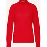 Rote Marc O'Polo Nachhaltige Stehkragen Feinstrickpullover aus Wolle für Damen Größe XS 