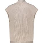 Reduzierte Sandfarbene Unifarbene Casual Marc O'Polo Nachhaltige Rollkragen Strickpullover aus Baumwolle für Damen Übergrößen für den für den Herbst 