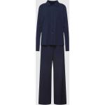 Marineblaue Unifarbene Marc O'Polo Nachhaltige Damenschlafanzüge & Damenpyjamas aus Baumwolle Größe XS 