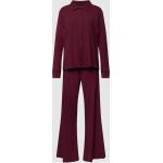 Bordeauxrote Unifarbene Marc O'Polo Nachhaltige Damenschlafanzüge & Damenpyjamas aus Baumwolle Größe XS 