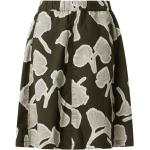 Reduzierte Khakifarbene Blumenmuster Marc O'Polo Mini Nachhaltige Sommerröcke aus Baumwolle für Damen Größe L 