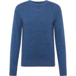 Blaue Marc O'Polo Nachhaltige Rundhals-Ausschnitt Strickpullover aus Tweed für Herren Größe M 