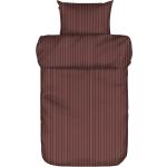 Rote Marc O'Polo Nachhaltige Satinbettwäsche mit Reißverschluss aus Baumwolle 135x200 
