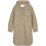Beige Marc O'Polo Nachhaltige Kapuzenmäntel aus Wolle mit Kapuze für Damen Größe M für den für den Herbst 