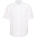 Marc O'Polo Short-sleeved shirt made of pure linen (M23742841034) white