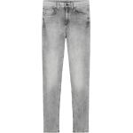 Hellgraue Marc O'Polo Skara Nachhaltige Slim Fit Jeans mit Reißverschluss aus Denim für Damen Größe XS Weite 31, Länge 34 