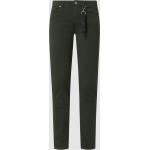 Reduzierte Khakifarbene Marc O'Polo Nachhaltige Slim Fit Jeans aus Baumwollmischung für Damen Größe XS Weite 25, Länge 32 