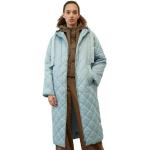 Hellblaue Gesteppte Casual Marc O'Polo Nachhaltige Damensteppmäntel & Damenpuffercoats mit Reißverschluss aus Polyester Größe S für den für den Herbst 