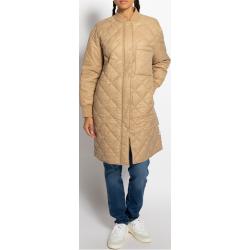 Beige Nachhaltige Marc O'Polo Damensteppmäntel & Damenpuffercoats mit Reißverschluss Größe M für den Winter 