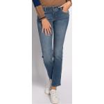 Reduzierte Blaue Bestickte Marc O'Polo Ripped Jeans & Zerrissene Jeans mit Knopf aus Baumwolle für Damen Größe XS Weite 29, Länge 32 