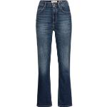 Reduzierte Blaue Marc O'Polo Bio Nachhaltige Straight Leg Jeans aus Baumwolle für Damen Größe XS Weite 30, Länge 32 