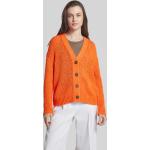 Orange Marc O'Polo Nachhaltige V-Ausschnitt Damencardigans aus Baumwollmischung Größe S 