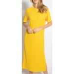 Reduzierte Gelbe Unifarbene Marc O'Polo Nachhaltige Strickkleider für Damen Größe L 