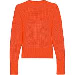 Reduzierte Orange Langärmelige Marc O'Polo Nachhaltige Rundhals-Ausschnitt Strickpullover aus Baumwolle mit Kapuze für Damen Größe XL 