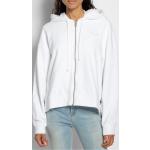 Reduzierte Weiße Unifarbene Marc O'Polo Nachhaltige Zip Hoodies & Sweatjacken mit Reißverschluss aus Baumwolle mit Kapuze für Damen Größe XS 