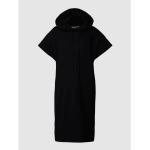 Reduzierte Schwarze Unifarbene Marc O'Polo Nachhaltige Sweatkleider aus Baumwollmischung mit Kapuze für Damen Größe XL 