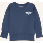 Blaue Bestickte Marc O'Polo Bio Nachhaltige Damensweatshirts aus Baumwolle 