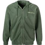 Grüne Unifarbene Marc O'Polo Bio Nachhaltige Zip Hoodies & Sweatjacken mit Kapuze für Herren Größe 3 XL 