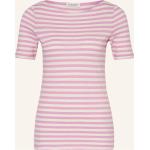 Rosa Gestreifte Marc O'Polo Bio Nachhaltige T-Shirts aus Baumwolle für Damen Größe XS für den für den Sommer 