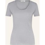 Graue Marc O'Polo Nachhaltige T-Shirts aus Baumwolle für Damen Größe M 