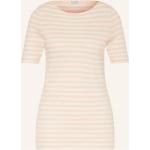 Cremefarbene Marc O'Polo Nachhaltige T-Shirts aus Baumwolle für Damen Größe M 