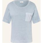 Blaue Marc O'Polo Nachhaltige Shirts mit Tasche aus Baumwolle für Damen Größe S 