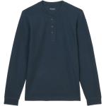 Blaue Langärmelige Marc O'Polo Bio Nachhaltige T-Shirts für Herren Größe XL 