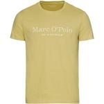 Gelbe Unifarbene Kurzärmelige Marc O'Polo Bio Nachhaltige Rundhals-Ausschnitt T-Shirts aus Baumwolle für Herren Größe L 