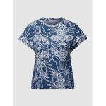 Reduzierte Marineblaue Blumenmuster Marc O'Polo T-Shirts aus Baumwolle für Damen Größe XS 