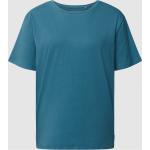 Reduzierte Petrolfarbene Unifarbene Marc O'Polo Nachhaltige T-Shirts aus Baumwolle für Damen Größe M 