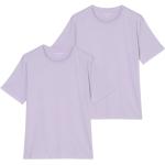 Lavendelfarbene Kurzärmelige Marc O'Polo Bio Nachhaltige Kurzarm-Unterhemden für Herren Größe XXL 