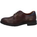 Dunkelbraune Business Marc Hochzeitsschuhe & Oxford Schuhe mit Schnürsenkel aus Glattleder für Herren Größe 45 