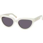 Weiße Marcel Ostertag Sonnenbrillen mit Sehstärke aus Kunststoff für Damen 