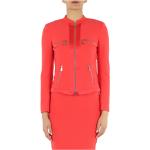 Rote Elegante Guess Marciano Damenmäntel mit Reißverschluss aus Polyester gepolstert Größe M für den für den Winter 
