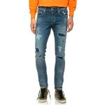 Reduzierte Blaue True Religion Marco Ripped Jeans & Zerrissene Jeans aus Baumwolle für Herren Größe XXL 
