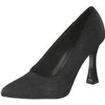 Reduzierte Schwarze Elegante Marco Tozzi Spitze High Heels & Stiletto-Pumps aus Textil leicht für Damen Größe 41 mit Absatzhöhe über 9cm 