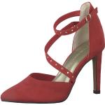 Reduzierte Rote Business Marco Tozzi High Heels & Stiletto-Pumps mit Riemchen für Damen Größe 39 