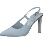 Reduzierte Blaue Marco Tozzi Pfennigabsatz High Heels & Stiletto-Pumps aus Textil für Damen Größe 37 
