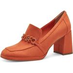 Orange Elegante Marco Tozzi Blockabsatz Hochfrontpumps & Trotteurs mit Schnürsenkel für Damen Größe 36 